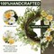 Yellow Summer Floral Arrangement Wreath for Front Door, 20 Inch Artificial Wreath with Cosmos and Daisy Flowers, Tropical Wreath for Porch, Wall, and Window Home Decor"